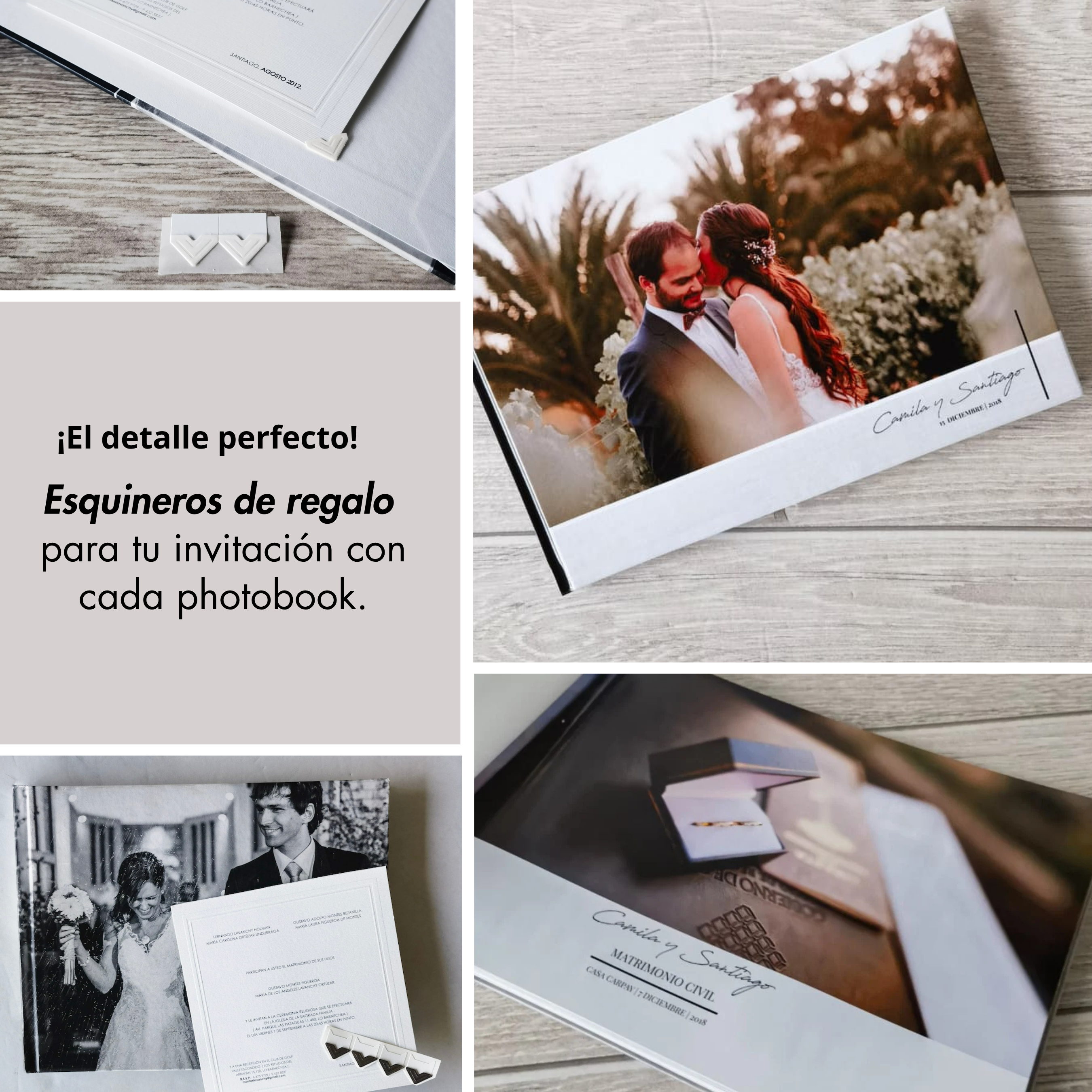 PHOTOBOOK + ESQUINEROS DE REGALO